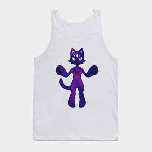 Cosmic Galaxy Cat Tank Top